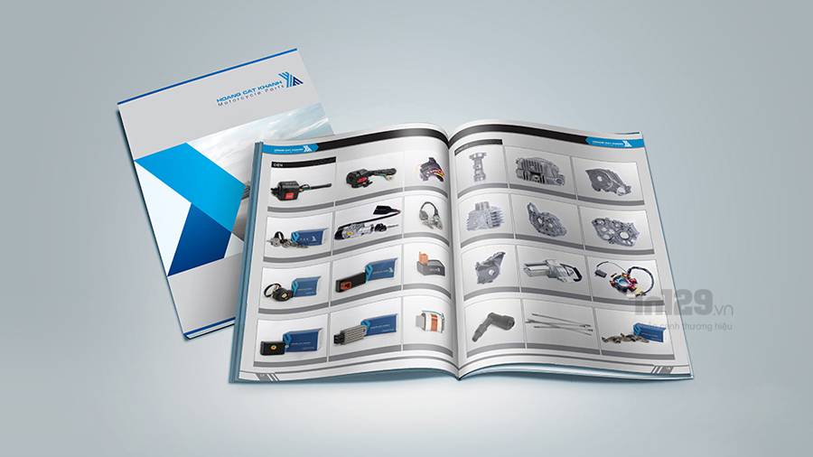 In ấn phẩm quảng cáo giới thiệu sản phẩm của tập đoàn Hoàng Cát Khánh