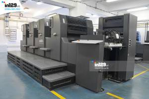Hệ thống máy móc hiện đại tại xưởng in In129.vn đáp ứng mọi nhu cầu in ấn của Quý khách