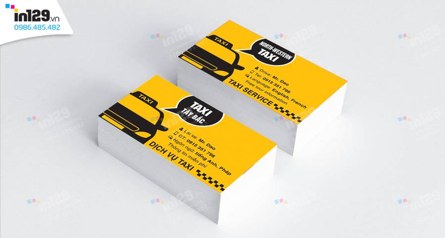 in card visit taxi