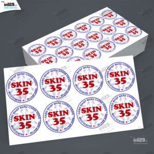 In tem mỹ phẩm cửa hàng Skin35