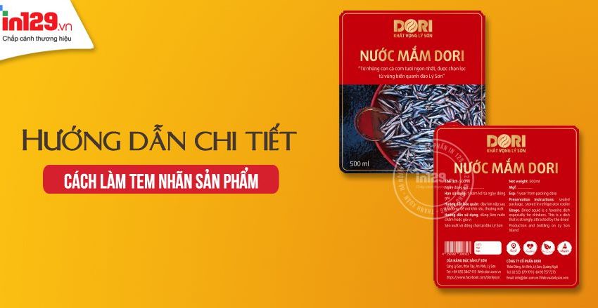 cách làm tem nhãn sản phẩm