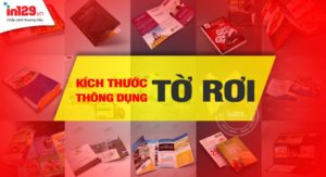 5 loại kích thước tờ rơi phổ biến nhất hiện nay