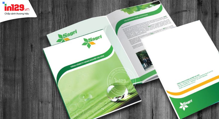 Làm ấn phẩm quảng cáo giới thiệu sản phẩm ngành nông nghiệp của Sagri