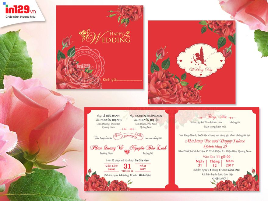 Thiệp cưới hiện đại offset HỒNG ép kim vàng wedding hoa mã TLP92  Thiệp  Cưới 365 In Thiệp Cưới Đẹp Giá Rẻ Tại TPHCM