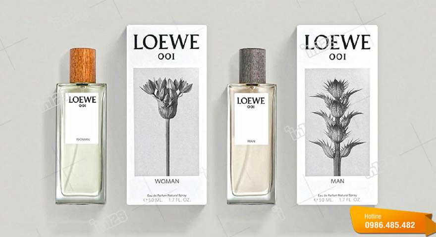 Mẫu vỏ hộp đựng nước hoa từ thương hiệu Loewe do In129 thiết kế và in ấn