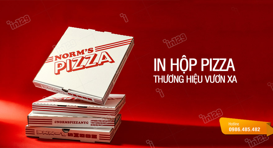 In hộp pizza giúp thương hiệu của Quý khách vươn xa
