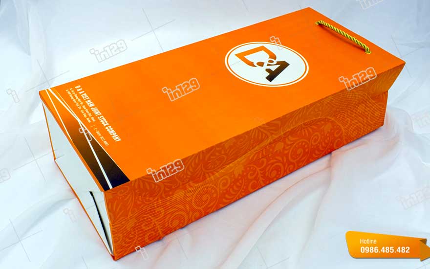 Mẫu túi giấy đứng được thiết kế và in cho công ty D&A Việt Nam