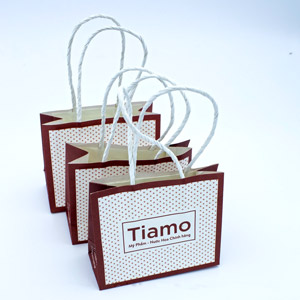 Mẫu túi giấy shop mỹ phẩm, nước hoa Tiamo