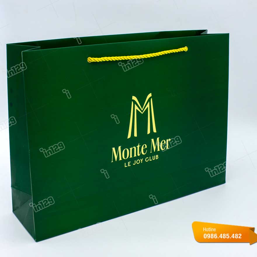 Mẫu túi giấy thương hiệu Monte Mer