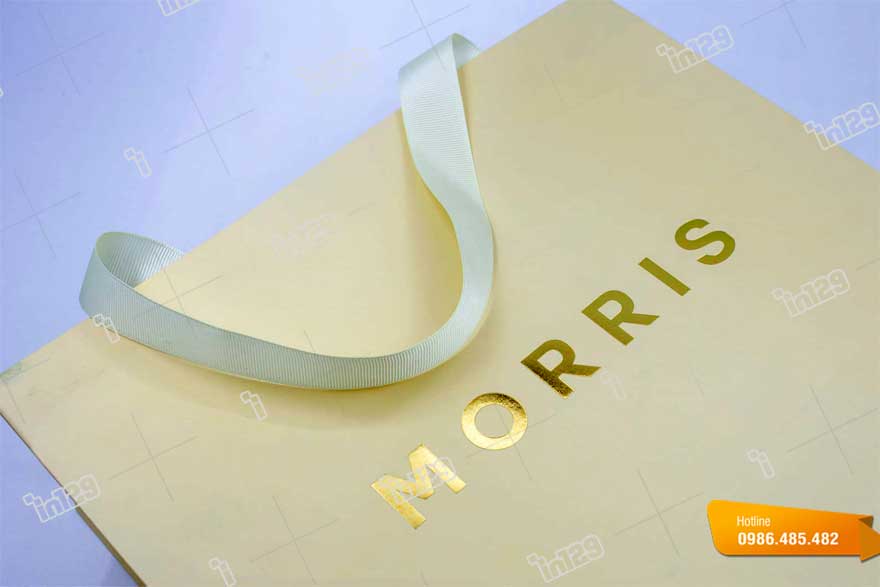 Mẫu túi giấy đựng sản phẩm thương hiệu Morris