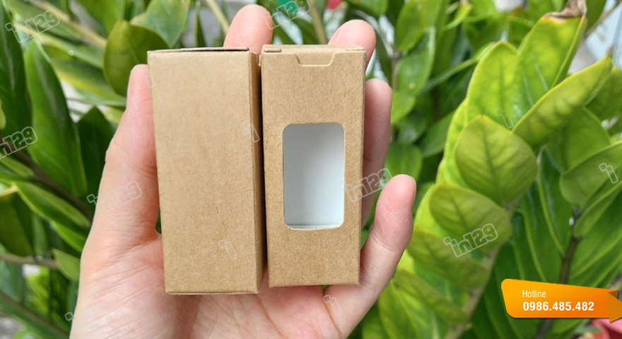 Mẫu hộp bàng giấy kraft đựng son dưỡng môi