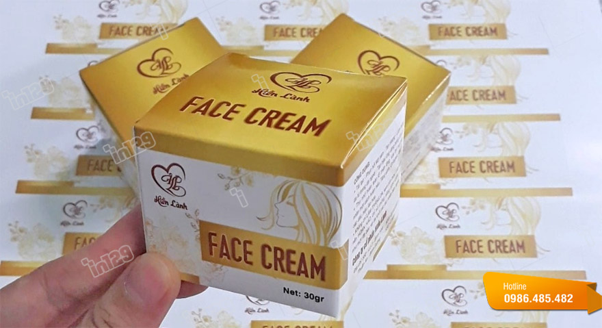 Mẫu hộp đựng kem Face cream