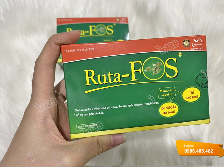 Mẫu hộp đựng thực phẩm chức năng bảo vệ sức khoẻ Ruta-Fos