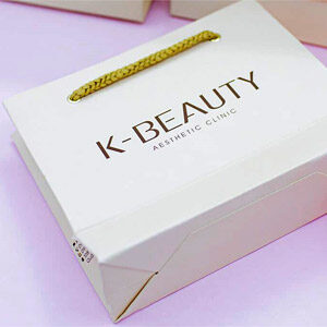 Mẫu túi giấy đựng mỹ phẩm K Beauty