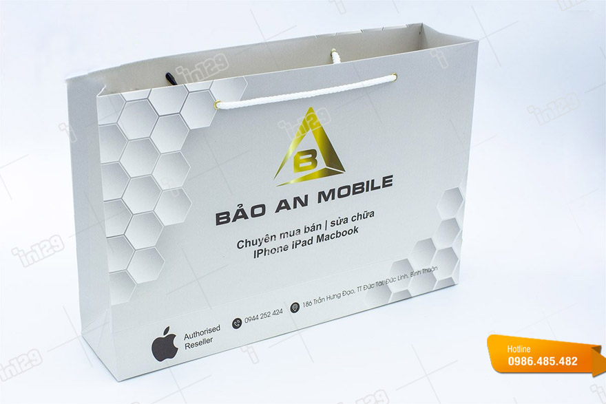 Túi giấy cho cửa hàng Bao An Mobile