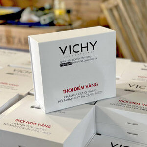 Mẫu hộp đựng mỹ phẩm Vichy