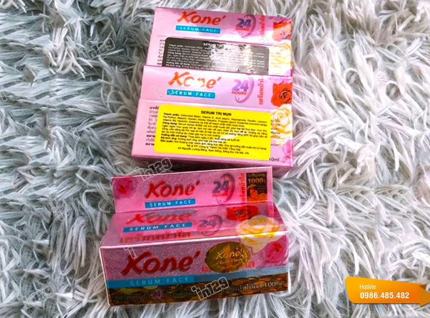 Mẫu hộp đựng serum Koné