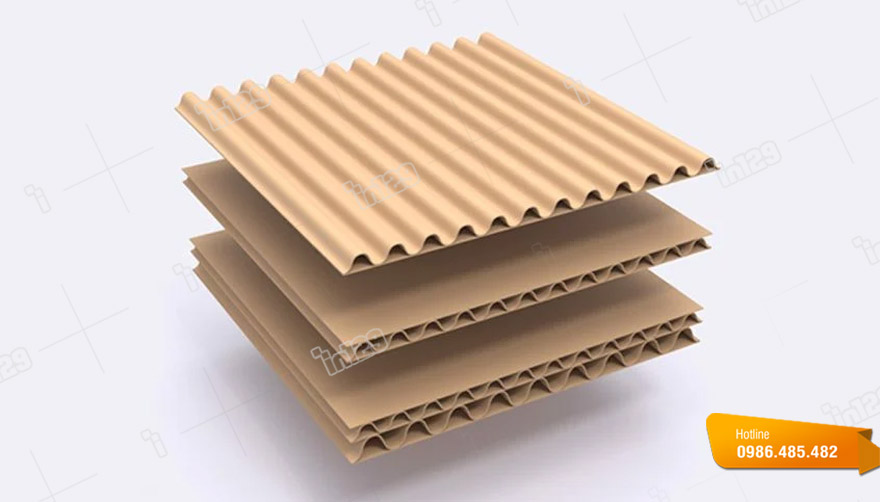 Giấy carton sóng là loại giấy được sử dụng in hộp nắp gài phổ biến nhất