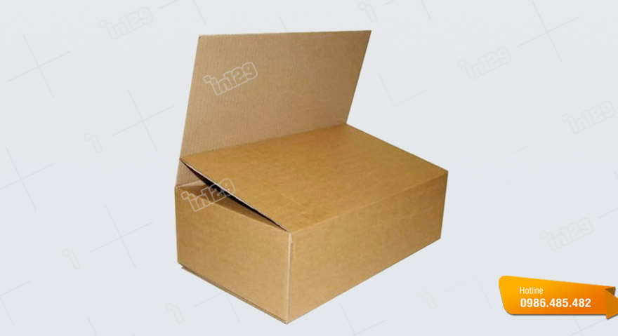 Kiểu hộp giấy carton nắp chôm