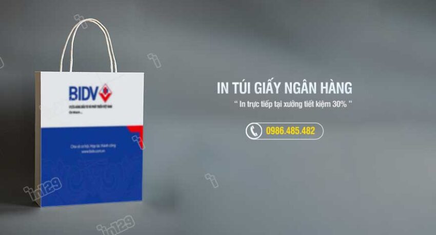 In túi xách giấy ngân hàng giá rẻ tại Hà Nội