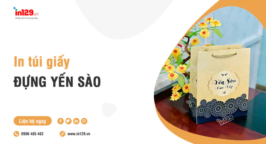 In túi giấy đựng yến sào