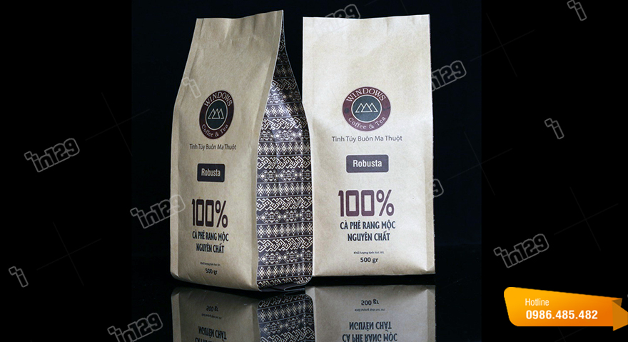 Tái chế và thân thiện với môi trường khi in túi giấy đựng cà phê (Cafe)