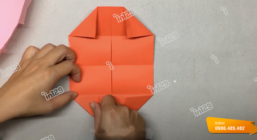 Cách bộp chộp vỏ hộp hình chữ nhật vì như thế giấy tờ A4 bước 5