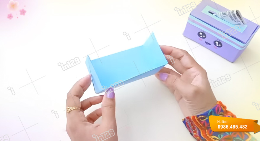 Cách làm hộp giấy đựng tiền bước 6