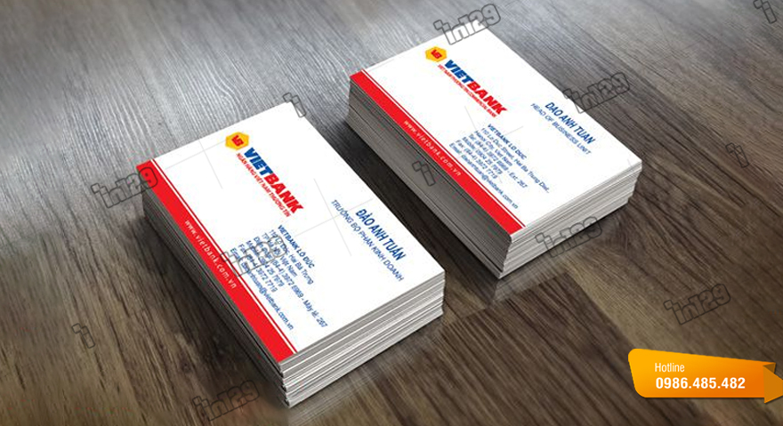 Mẫu card visit ngân hàng