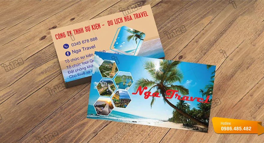 Mẫu card visit ngành du lịch