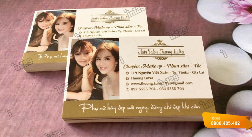 Mẫu card visit salon tóc