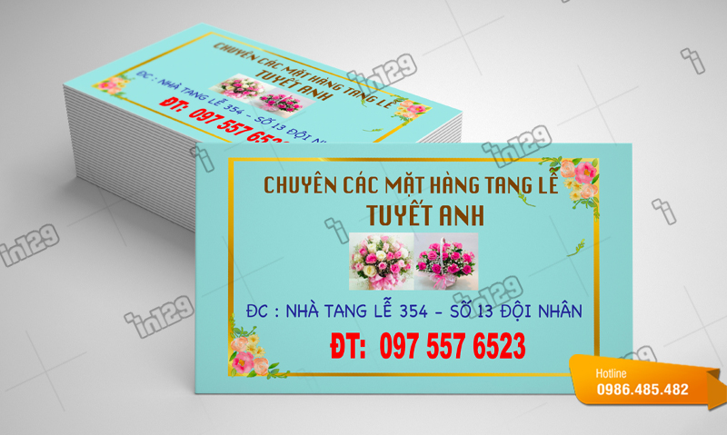 Tại sao nên in card visit cho cửa hàng hoa tươi?