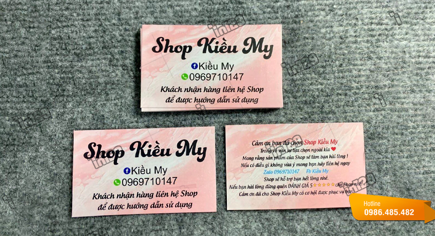 Nhu cầu sử dụng mẫu card visit shop thời trang hiện nay