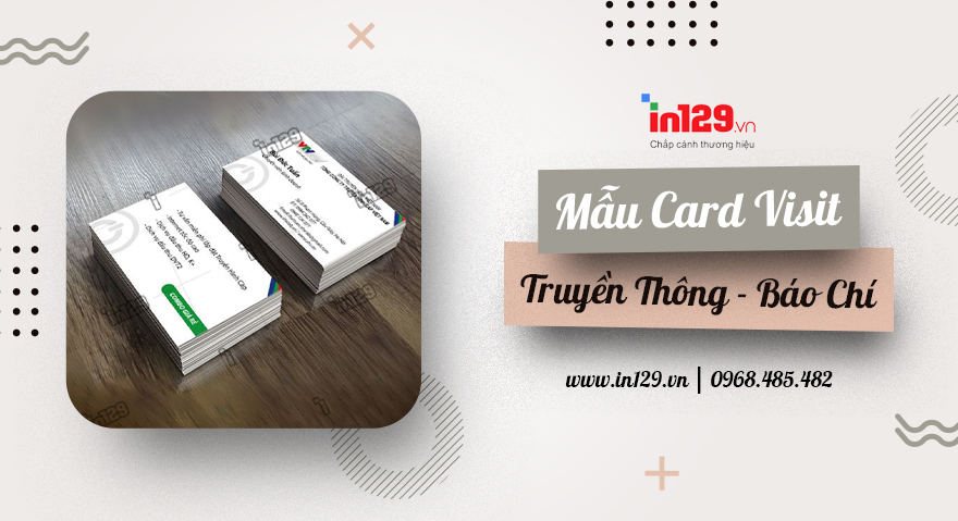 Mẫu card visit truyền thông, báo chí, truyền hình ấn tượng