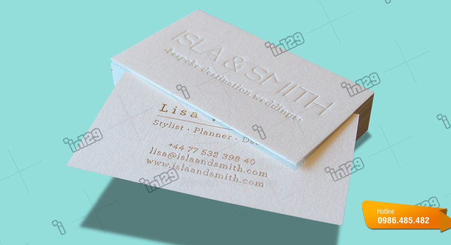 Mẫu card visit giấy kraft đẹp