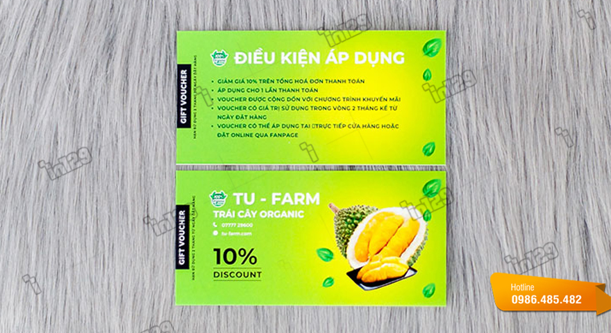 Mẫu card visit cửa hàng hoa quả