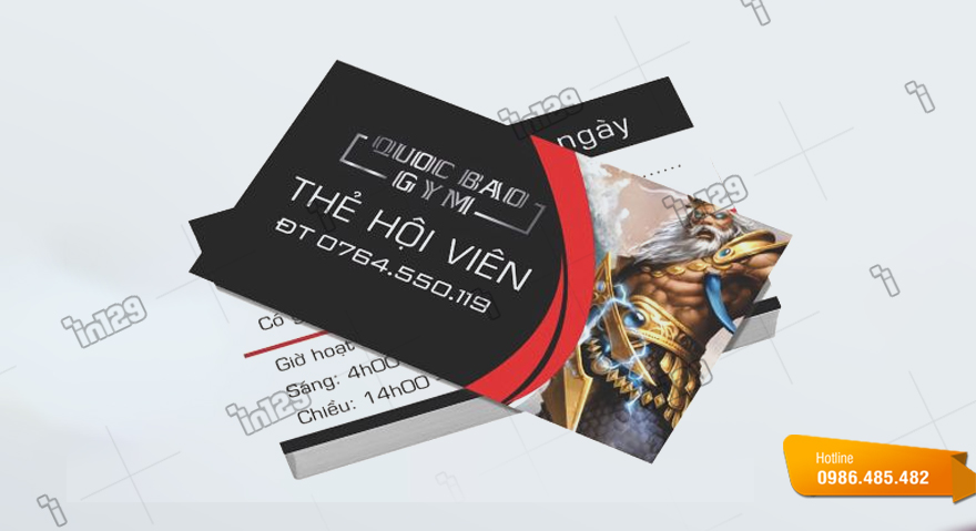 Mẫu card visit phòng tập gym