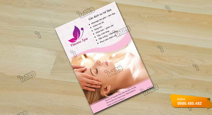 Mẫu tờ rơi quảng cáo spa đẹp