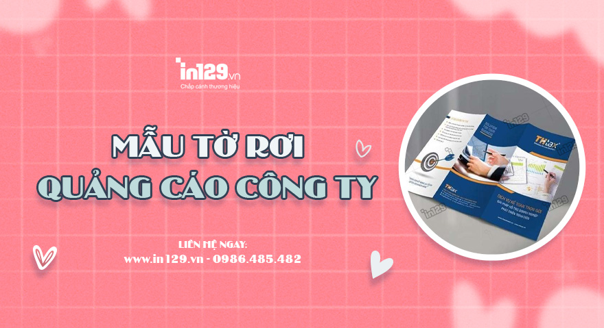 Mẫu tờ rơi giới thiệu công ty chuyên nghiệp, ấn tượng