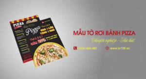 Mẫu tờ rơi bánh pizza