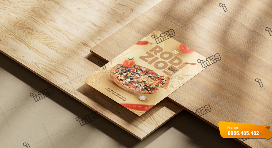 Mẫu tờ rơi pizza đẹp