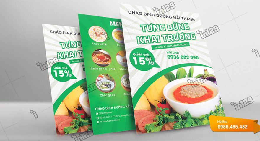 Lợi ích của tờ rơi cháo dinh dưỡng