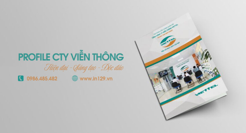 Mẫu thiết kế hồ sơ năng lực công ty viễn thông hiện đại, sáng tạo và chuyên nghiệp