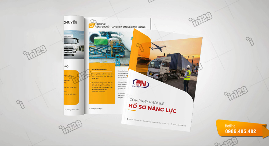 Mẫu hồ sơ năng lực công ty vận tải, logicstis đẹp