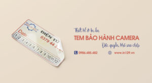 In tem bảo hành camera