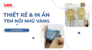 Tem nổi nhũ vàng