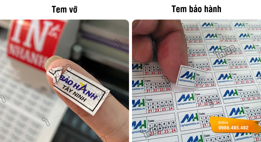 Khái niệm tem vỡ và tem bảo hành