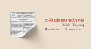 Chất liệu in tem nhãn phụ dán sản phẩm