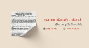 In tem phụ dầu gội