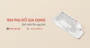 In tem phụ đồ gia dụng